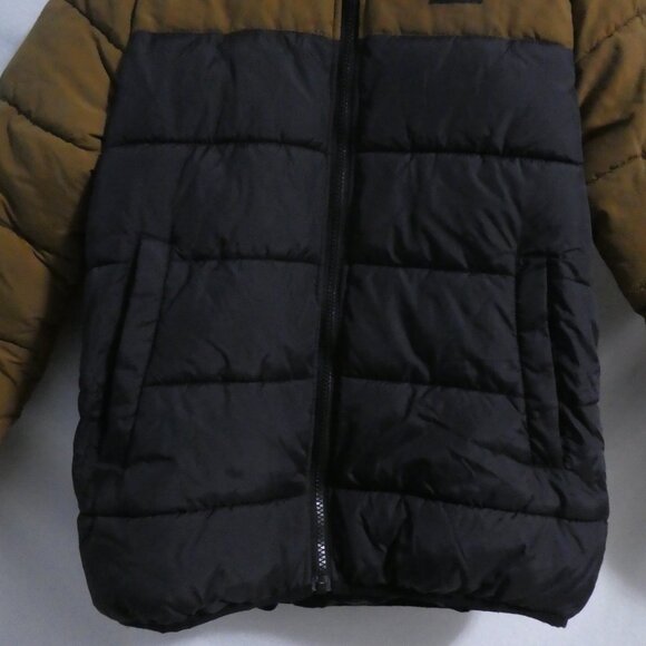 H&M NEW WAYZ | 11-12 years US 14 | Black and Brown Hooded Puffer Jacket - Picture 8 of 16